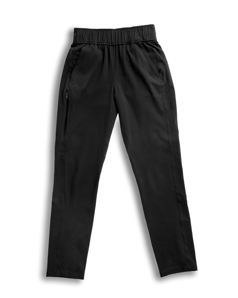 Front of a size 3X open air pant (32") in black by alder apparel. | dia_product_style_image_id:301330